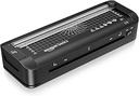 Amazon Basics 3-in-1 laminator termic pentru dimensiuni A4, cu funcții de tăiere, perforare și rotunjire a colțurilor, incl. 10 manșoane, mufă UE, negru