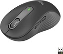 Logitech Signature M650 L Wireless Mouse - Pentru mâini mari, clicuri silențioase, butoane laterale personalizabile, Bluetooth, compatibilitate cu mai multe dispozitive - Grafit