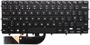 AJPARTS Tastatură laptop pentru Dell XPS 15 9550, 15 7568, 15 9570, 15 9560, layout UK, iluminare din spate, tastatură QWERTY, cu cadru DP/N: 0VC22N, VC22N