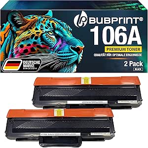 Bubprint W1106A 2 cartușe de toner compatibile ca înlocuitor pentru HP 106A toner pentru HP Laser MFP 135wg toner 135a 135ag 135w laser 107w 107a 107r 107 130 137fwg 137fnw 135r 138fnw 138fw 138p 138pn 138pnw