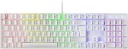 Mars Gaming MK422 White, Tastatură mecanică de gaming RGB, Anti-ghosting, Comutator mecanic albastru, Limba spaniolă