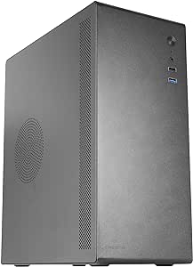 biomag Tacens NOVAX, carcasă PC Micro-ATX ultra-compactă, design ultra-robust complet metalic, ventilator spate 1x 80mm, carcasă mini turn cu capacitate internă mare, negru