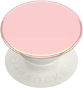 PopSockets PopGrip - Bază extensibilă și prindere pentru smartphone-uri și tablete cu un vârf interschimbabil - Culoare Chrome Powder Pink