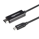 Amazon Basics - Cablu adaptor USB-C la HDMI, compatibil Thunderbolt 3, 4K la 30 Hz, 90 cm