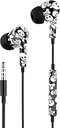 Music Sound | Căști cu cablu Fantasy Intra-auriculaires | Căști in-ear cu fir și microfon - Mufă jack de 3,5 mm - Cablu lung de 1,2 m, fără încurcături - Design cranian