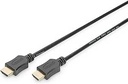 DIGITUS Cablu HDMI - Full-HD - 3m - Ethernet, ARC, CEC, 3D, Dolby - Compatibil cu PS4, PS5, Xbox Negru