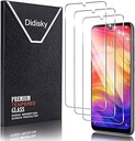 Didisky 3pcs Film de protecție compatibil cu Xiaomi Redmi Notă 7, Redmi Notă 7 Pro, 9H Sticlă călită, fără bule, film de protecție de înaltă definiție, ușor de aplicat, Drop-Friendly