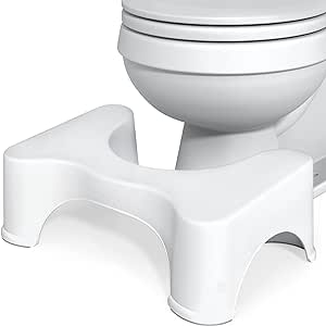 Squatty Potty Original scaun de toaletă pentru baie, înălțime de 7 inch, alb