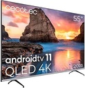 Cecotec Televisor QLED 55" Smart TV V1 Series VQU10055. 4K UHD, Android 11 [Clasa energetică E]