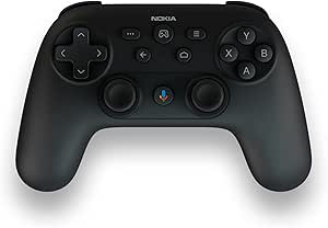 Nokia Bluetooth Game Controller cu control vocal - Gamepad cu Google Assistant, joystick, telecomandă pentru televizoare Android și dispozitive de streaming. Feedback prin vibrații în timp real, port de încărcare USB-C