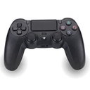 Controler wireless NK pentru PS4 / PS3 / PC/Mobile - Controler wireless cu vibrații, funcție de detectare pe 6 axe, lumină LED, panou tactil, mufă pentru căști, inclusiv cablu de încărcare - Negru