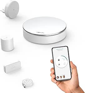 Somfy 2401511 - Home Alarm Starter Pack - Sistem de alarmă wireless pentru casă - Compatibil cu Alexa, Google Assistant și TaHoma - Somfy Protect