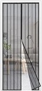 Sekey magnetic fly ecran balcon ușă fără foraj, ușă cortina fly ecran ușă glisantă, insecte ecran cortina ușă de asamblare ușoară 150x240cm, negru
