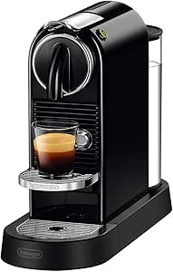 Nespresso De'Longhi EN167.B Aparat pentru capsule de cafea Citiz, cu pompă de înaltă presiune, 1260W, 1litru, 37.4 x 11.9 x 25.5 cm, negru