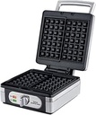 LITTLE BALANCE 8384 Speed Waffles 1400 - Aparat electric pentru vafe - Vafe belgiene reale dreptunghiulare crocante și pufoase - Putere 1400 Watt - argintiu metalic