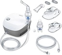 Beurer IH 18 Inhalator cu tehnologie cu compresor de aer comprimat pentru tratamentul tractului respirator superior și inferior, potrivit pentru adulți și copii, alb