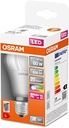 Lampă LED OSRAM STAR+ RGBW cu LED cu soclu E27, culori RGB schimbabile prin telecomandă, 9,7 W, formă clasică de bec, înlocuitor pentru becul de 60 W, mată, lămpi LED Retrofit RGBW cu telecomandă, pachet unic