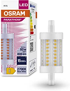 OSRAM Lămpi Lămpi speciale cu LED-uri cu două capete PARATHOM LINE R7s 78,00 mm 60 6,5 W/2700 K R7s White