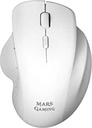 Mars Gaming MMWERGOW, mouse ergonomic wireless pentru PS4/PS5/XBOX/PC/Mac, alb