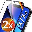 UTECTION 2X Full Screen Protective Glass 3D pentru iPhone X/XS - Se potrivește perfect datorită ramei - Protecție premium a ecranului 9H Glass - Protecție completă a părții frontale - Film de protecție din sticlă de protecție Ultra Clear