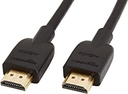 Amazon Basics - Cablu de mare viteză, Ultra HD HDMI 2.0, suportă formate 3D, cu canal de retur audio, 1,8 m