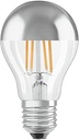 OSRAM Lampă cu LED cu filament cu soclu E27, alb cald (2700K), 6,50 W, înlocuitor pentru becul de 50 W, clar, LED Retrofit CLASSIC A Mirror