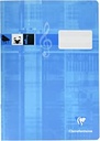 Clairefontaine 31014C Caiet de muzică ideal pentru lecții de muzică, DIN A4, 21 x 29,7 cm, 8 foi, 90g, 1 bucată, turcoaz