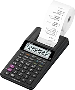 CASIO HR-8RCE calculator de birou pentru imprimare, 12 cifre, imprimare repetată, costuri/vânzări/marje, calcul profesional al procentelor