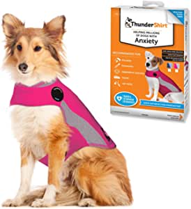 Thundershirt veste de calmare Thundershirt, haină de câine pentru câini anxioși, mărimea L, Polo roz, 99024