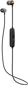 House of Marley Smile Jamaica Wireless 2 In-Ear Headphones - Căști Bluetooth cu izolare a zgomotului, 9 ore de redare, încărcare rapidă, IPX-4 Waterproof, microfon, lemn certificat FSC