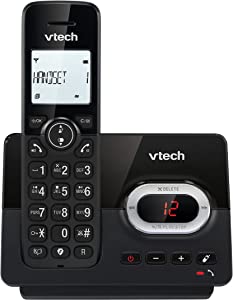 VTech CS2050 telefon fără fir cu robot telefonic, mod ECO+, telefon fix, negru, interzicerea apelurilor, hands-free, butoane mari, ecran cu două linii
