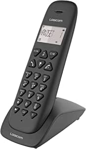 Telefon fix fără fir - Telefon fără fir cu robot telefonic - Solo - Telefoane analogice și DECT - Logicom Vega 155T Wireless Fixed Line cu robot telefonic negru