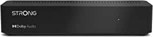 Strong SRT8213 DVB-T2 Decoder TNT Full HD - DVB-T2 - compatibil cu HEVC265 - Receptor/Tuner cu funcție de înregistrare (HDMI, Scart, USB, Dolby Digital Plus) - Negru