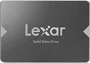Lexar NS100 2.5" SATA III (6Gb/s) SSD intern de 256GB, unitate de stat solid, până la 520 MB/s la citire, pentru laptop, computer de birou/PC (LNS100-256AMZN)