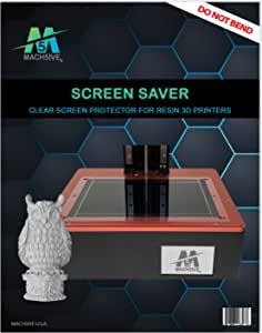 Mach5ive Screen Saver - protector de ecran din rășină pentru imprimantele 3D - pachet de 2 (transparent, ecrane de 5,5" și 6")