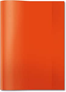 HERMA 7492 Copertă pentru culegător DIN A4 transparentă, transparentă, copertă pentru culegător din folie de polipropilenă rezistentă și ștersă, copertă pentru culegeri, roșu
