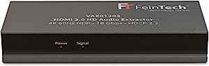 FeinTech VAX01203 HDMI 2.0 HD Audio Extractor Splitter pentru DTS-HD Dolby Atmos TrueHD 4K HDR