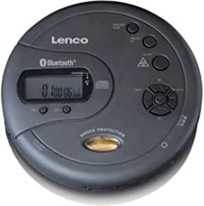 Lenco CD-300 - CD Player Walkman portabil - CD Walkman - CD Walkman - Funcție MP3 - Antishock - 2 x 2000mAh baterie - căști - cablu de încărcare Micro USB - negru