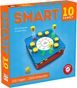 Piatnik PIA07188 Smart 10 Family | Revoluționarul joc de masă atotștiutor I jocuri de tip quiz speciale, Colorat