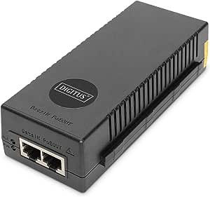 DIGITUS 10 Gigabit Ethernet PoE+ Injector, 802.3at Pini de alimentare: 3/6(+), 1/2(-), 30W