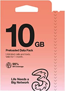 Trei Mobile PAYG Mobile PAYG Voice SIM Pack, 10 GB, 10 GB