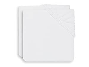 Jollein 2550-503-00001 Husă de înfășurare din țesătură Terry 50x70cm alb (pachet de 2), alb, 550 g