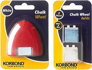 Korbond 107903 Korbond 107903 Tailors Wheel Pachet dublu de capsule de reumplere a cretei Tailors Wheel Plus 2 capsule de reumplere a cretei, plastic, multicolor, set de 3 bucăți.