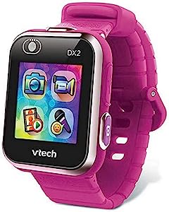 VTech - Kidizoom Smartwatch Connect DX2 Raspberry, ceas inteligent pentru copii, ceas inteligent pentru copii - 5/13 ani - versiunea pentru Marea Britanie
