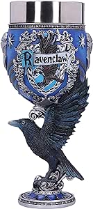 Nemesis Now House Colecționabila Ghiocel Harry Potter Ravenclaw Hogwarts House Goblet, 200ml, din rășină, albastru, argintiu, 1 bucată (pachet de 1)