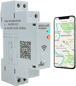 Cronometru astronomic - zilnic/săptămânal - Multifuncțional WiFi 48-230Vac - Plikc Aastro WiFi