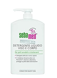 Detergent lichid Sebamed pentru față și corp, pentru piele sensibilă și delicată, pH 5.5, 1000 ml