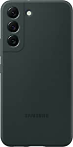 Capac de silicon pentru smartphone Samsung EF-PS901 pentru Galaxy S22, capac de telefon mobil, silicon, carcasă de protecție, rezistent la șocuri, subțire și anti-alunecare, verde închis