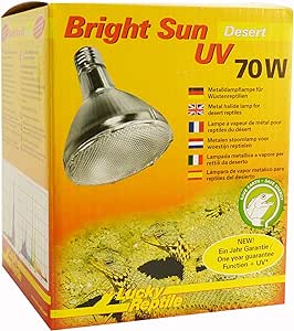 Lucky Reptile Bright Sun UV Desert - Lampă cu halogenuri metalice de 70 W pentru socluri E27