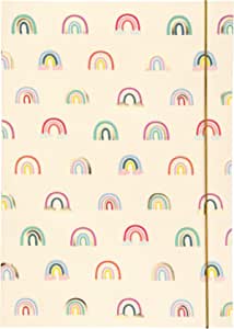 folia 69012 - Folder A3 Hot Foil Rainbows, din carton rezistent cu bandă elastică